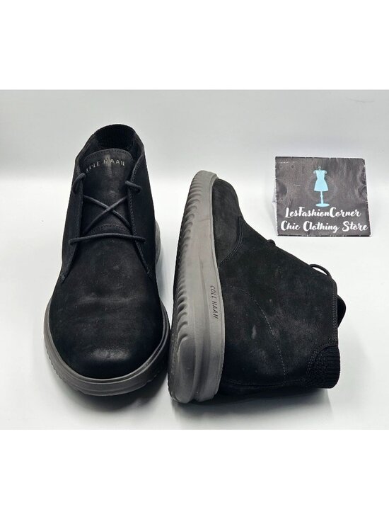 Cole Haan Men\'s Black Suede Lightweight Original Grand Chukka Boots Size 13 2955 main image 10